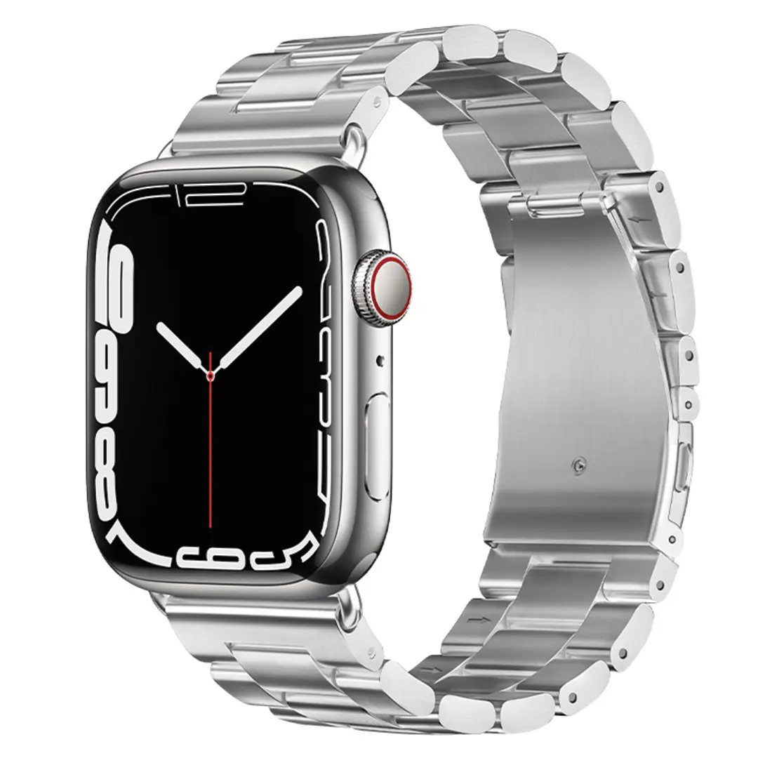 Apple Watch Metal band Three Stainless Steel Strap -42-44-45-46-49mm